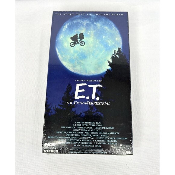 E.T. The Extra-Terrestrial VHS Video Tape 1988 Green Tape New/Sealed - Picture 1 of 7
